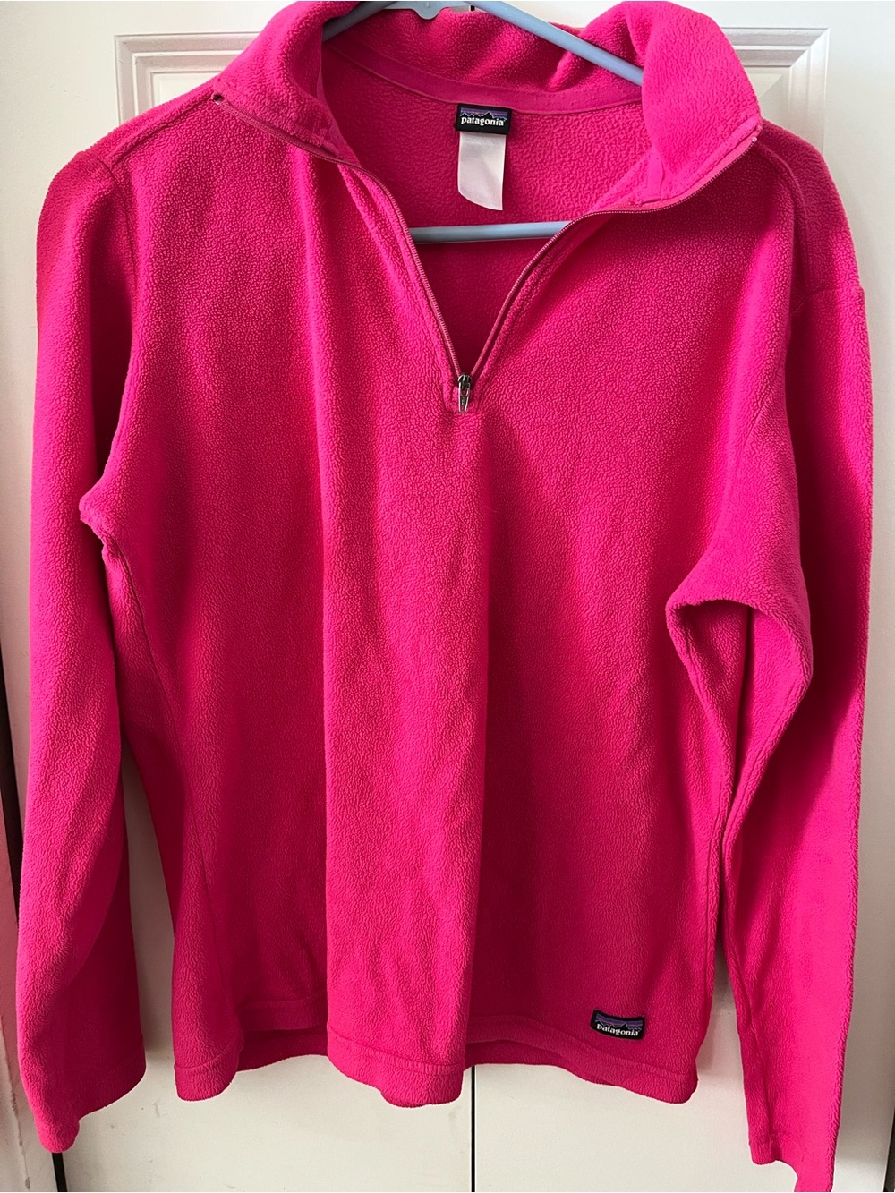 Patagonia Women’s Bright Pink Half-Zip Fleece Pullover